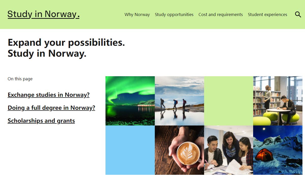 Frontpage | Study in Norway
