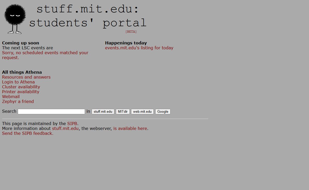 stuff.mit.edu: students' portal