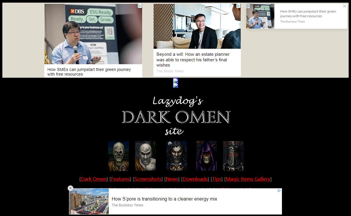 Lazydog's Dark Omen Site