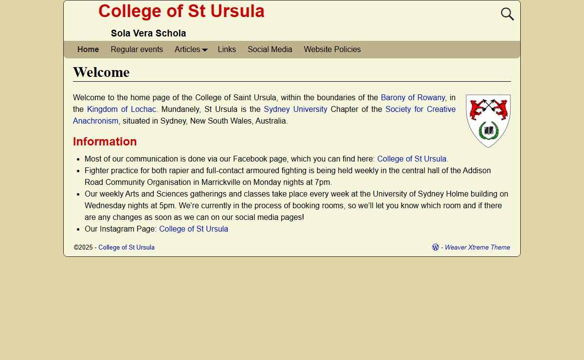 College of St Ursula – Sola Vera Schola