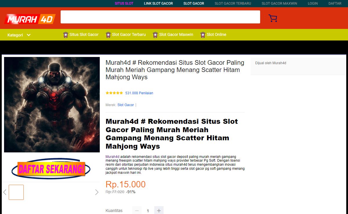 Murah4d # Rekomendasi Situs Slot Gacor Paling Murah Meriah Gampang Menang Scatter Hitam Mahjong Ways