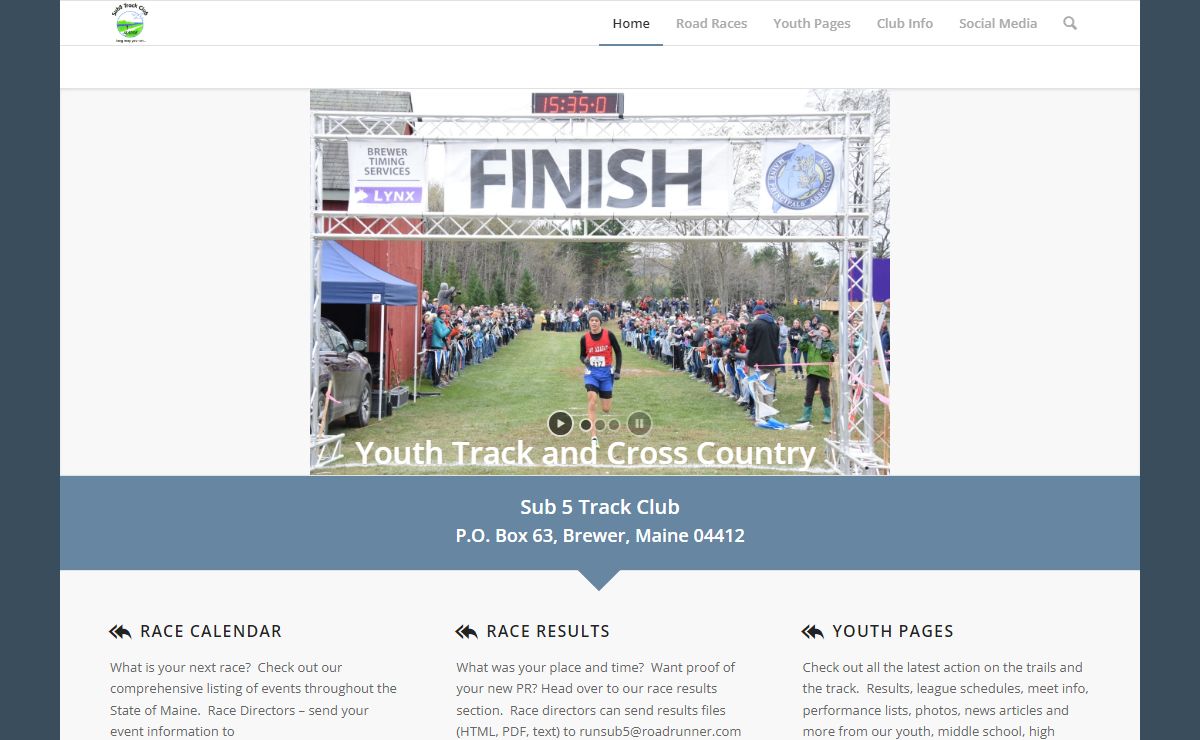 Sub 5 Track Club – Running In Maine