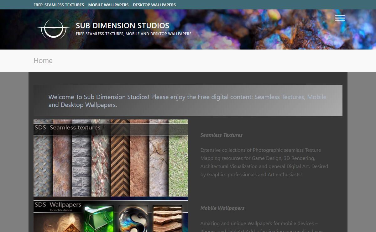 Sub Dimension Studios – Free Seamless Textures, Mobile and Desktop Wallpapers