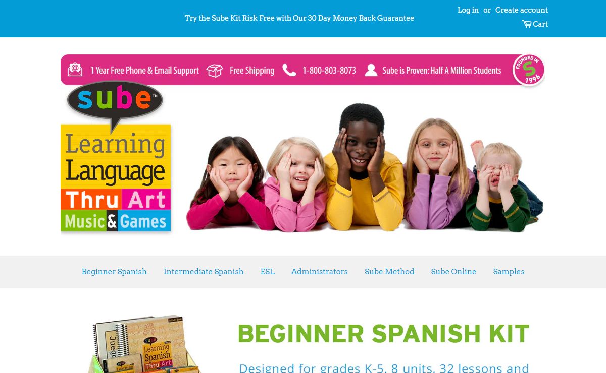Elementary Spanish Curriculum and ESL Curriculum for Children – Sube