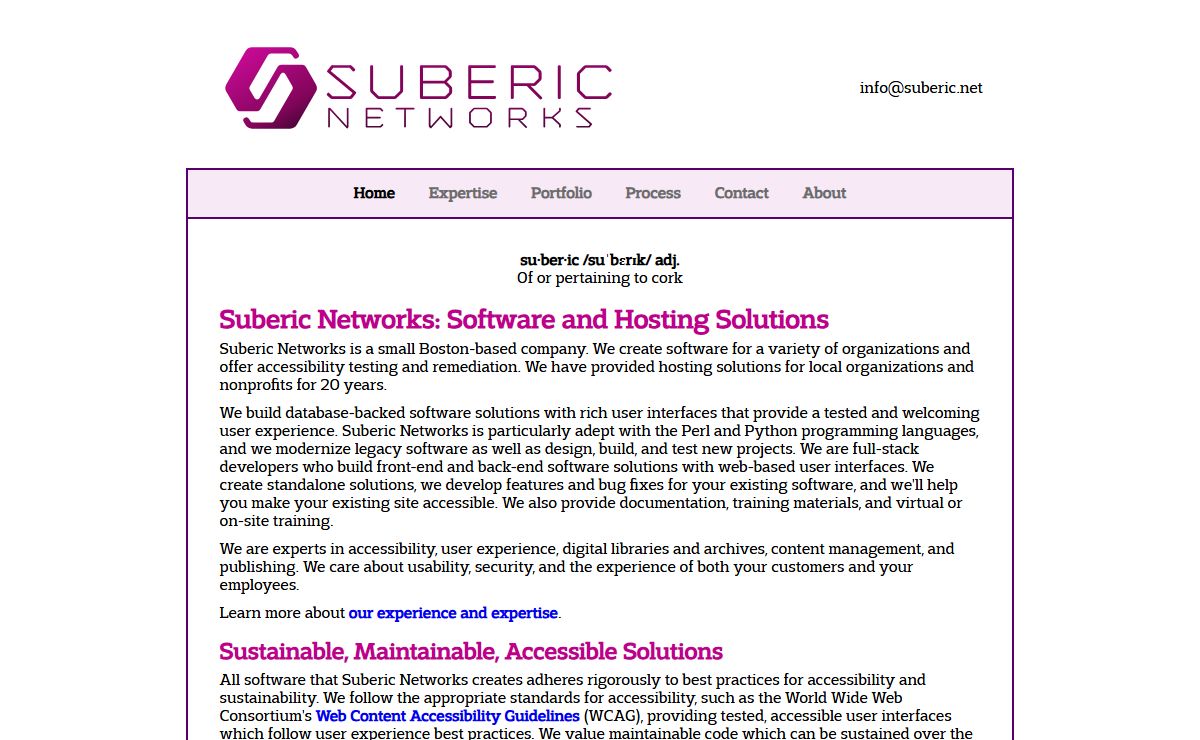 Suberic Networks
