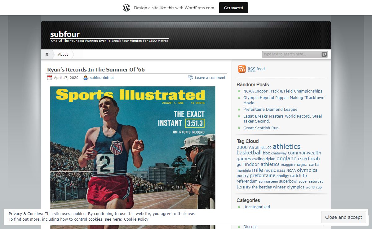 subfour | One Of The Youngest Runners Ever To Break Four Minutes For 1500 Metres