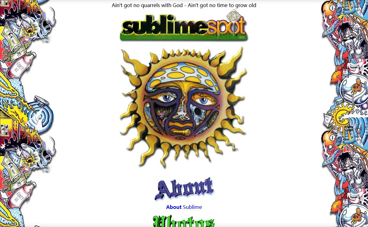 Sublime Spot - Sublime Band Page