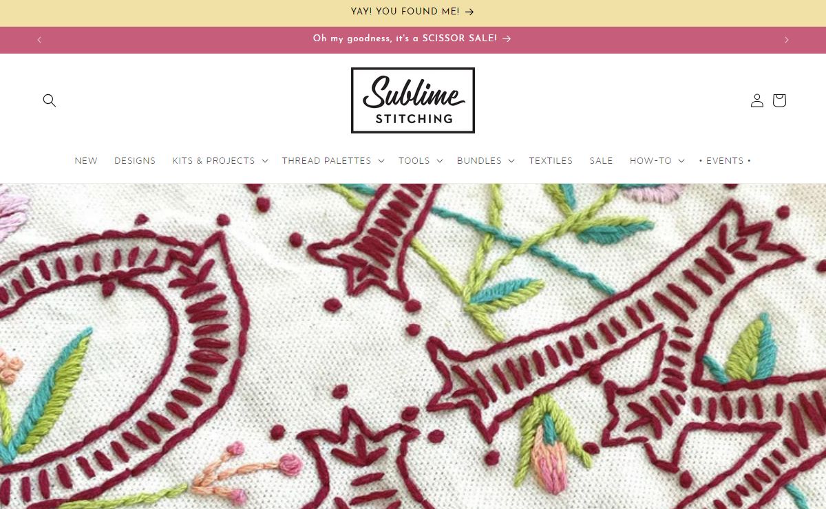 SUBLIME STITCHING Contemporary Embroidery Design since 2001 – Sublime Stitching