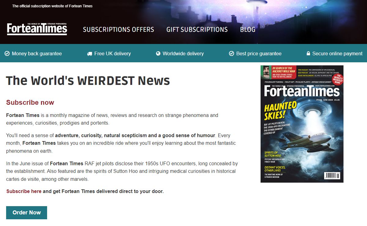Fortean Times Magazine subscription - Fortean Times Magazine