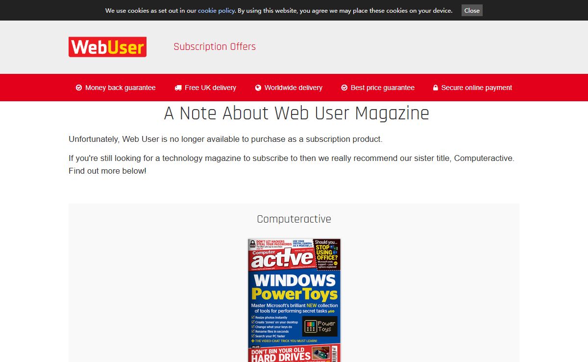 Subscription Offers From Just £3 | Web User