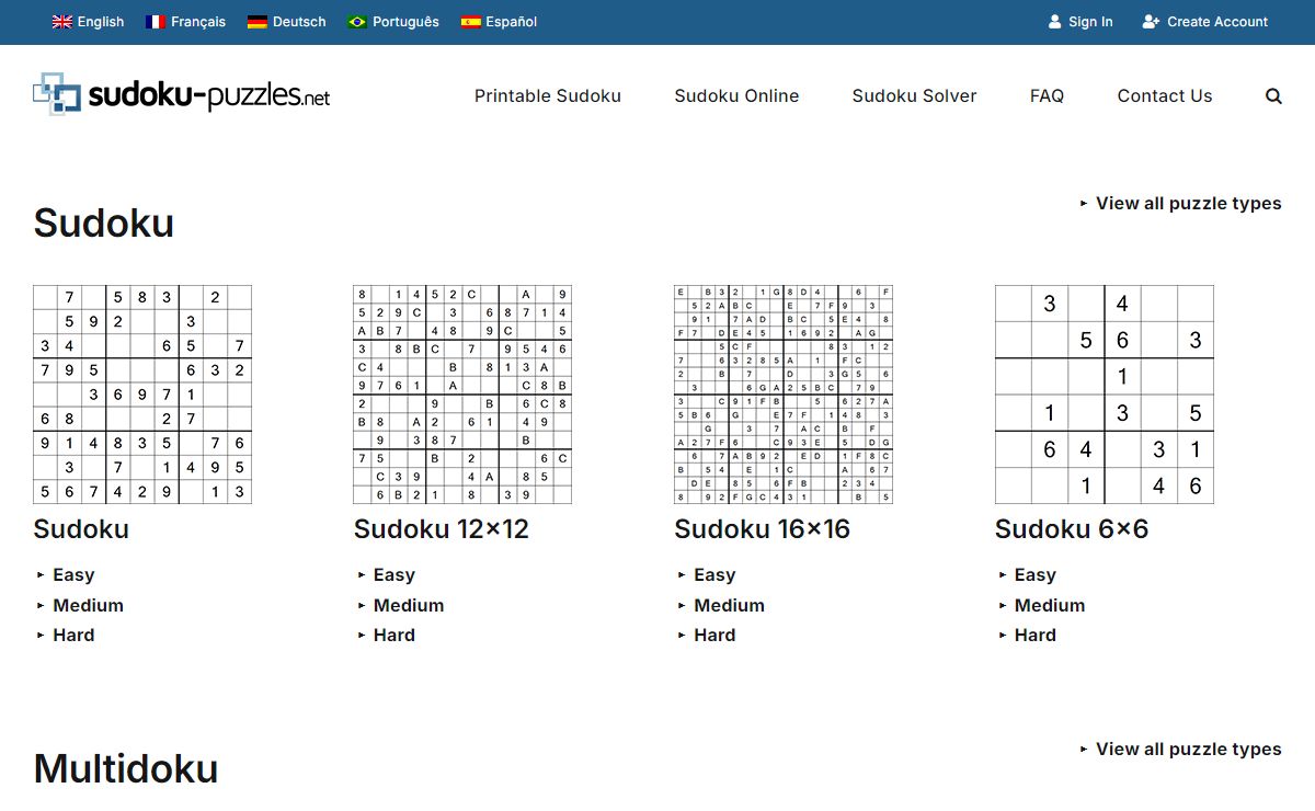 Sudoku-Puzzles.net - Free Logic Puzzles