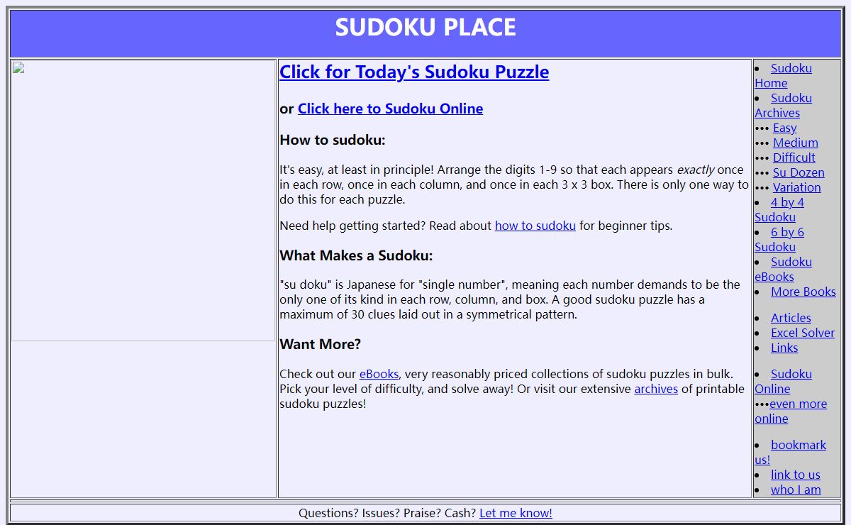Daily Printable Sudoku Puzzles