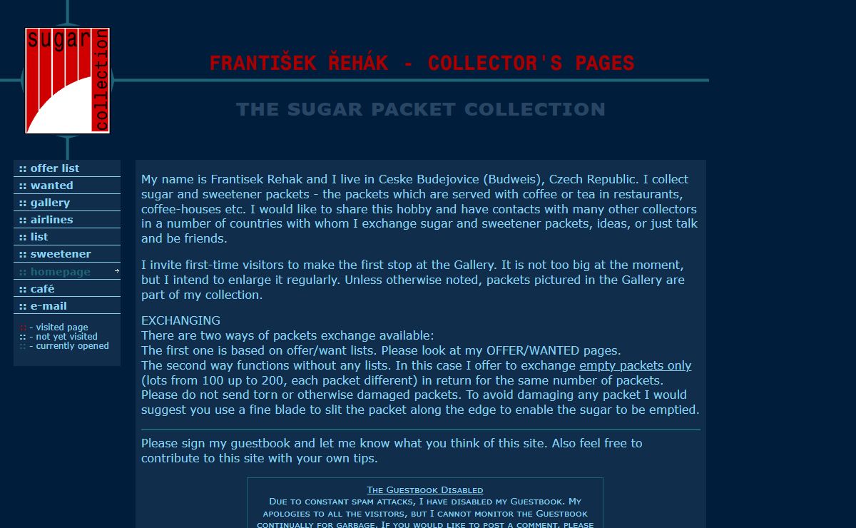 The Sugar Packet Collector