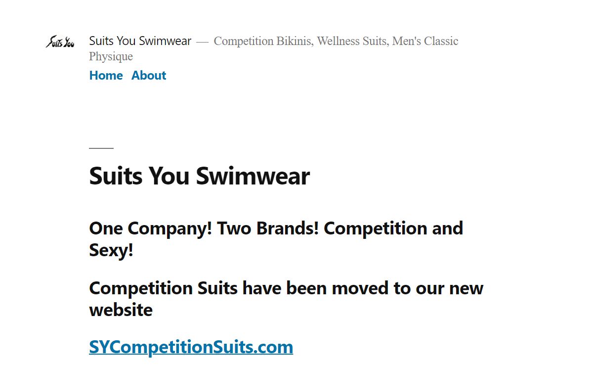 Suits You Swimwear – Competition Bikinis, Wellness Suits, Men's Classic Physique