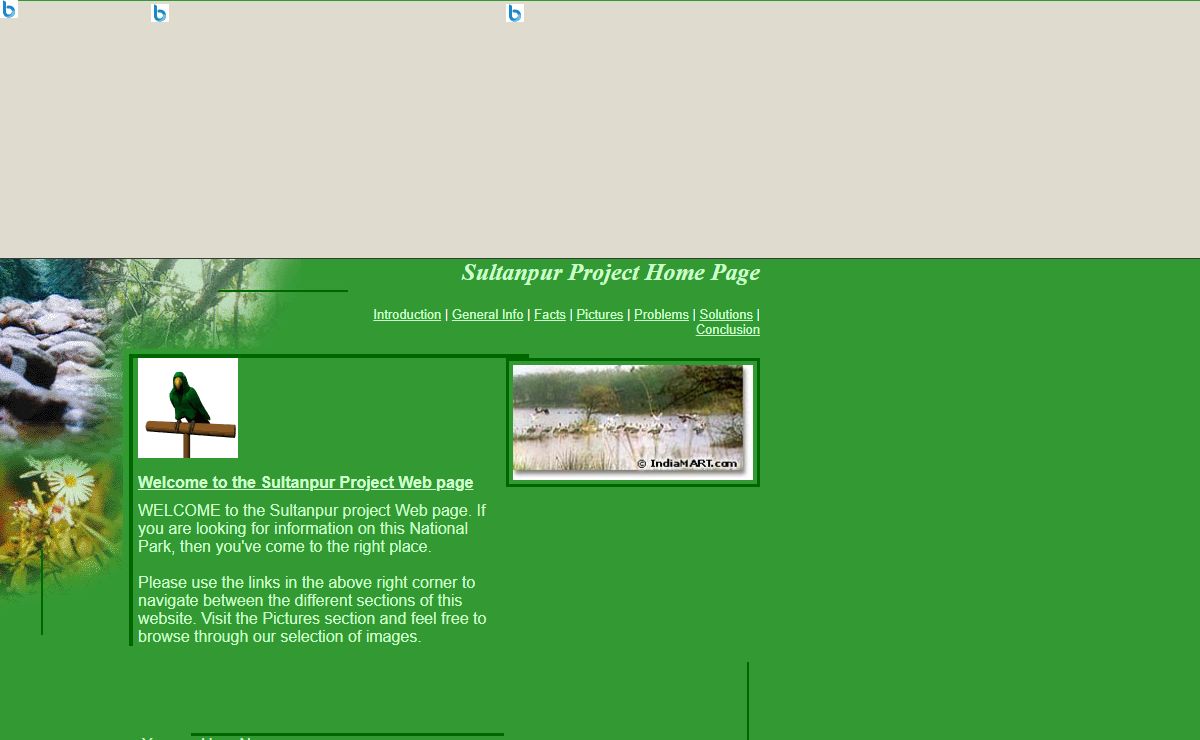 Sultanpur Project Home Page