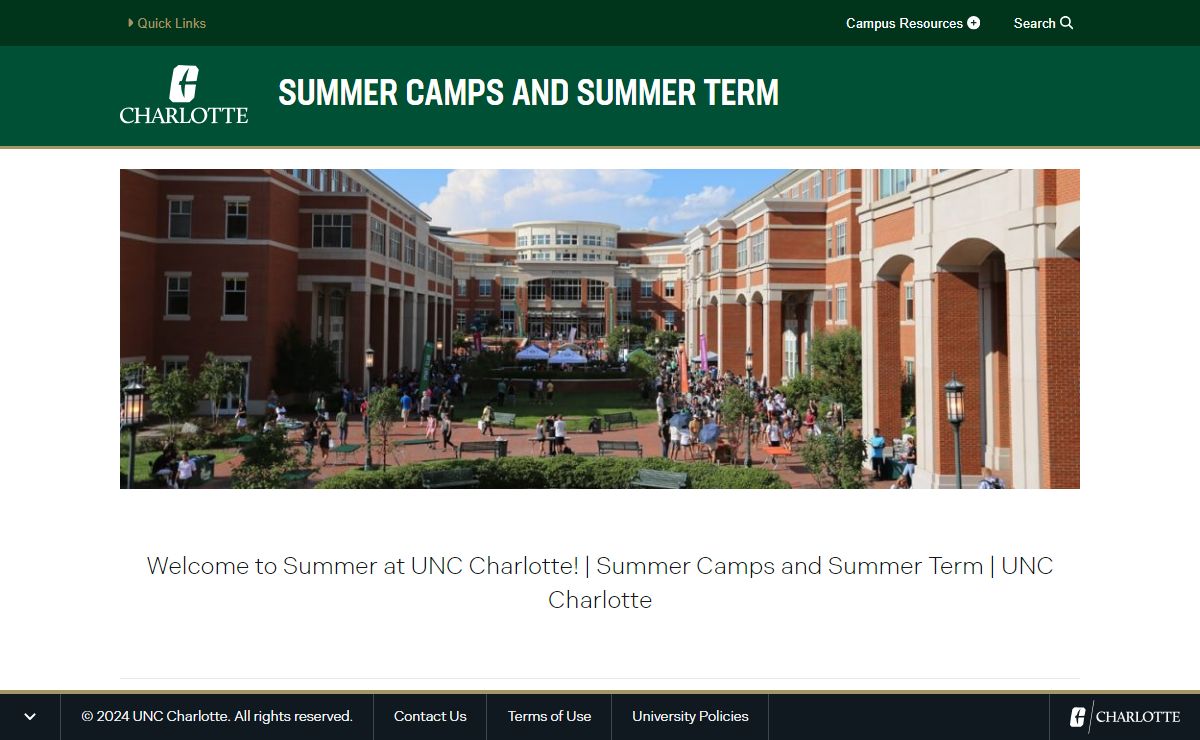 Homepage - Summer Camps and Summer Term