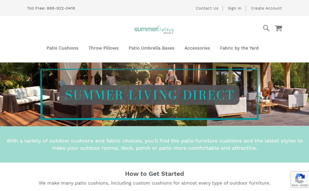SummerLivingDirect.com - Custom Patio Cushions, Outdoor Throw Pillows, Poufs & More
