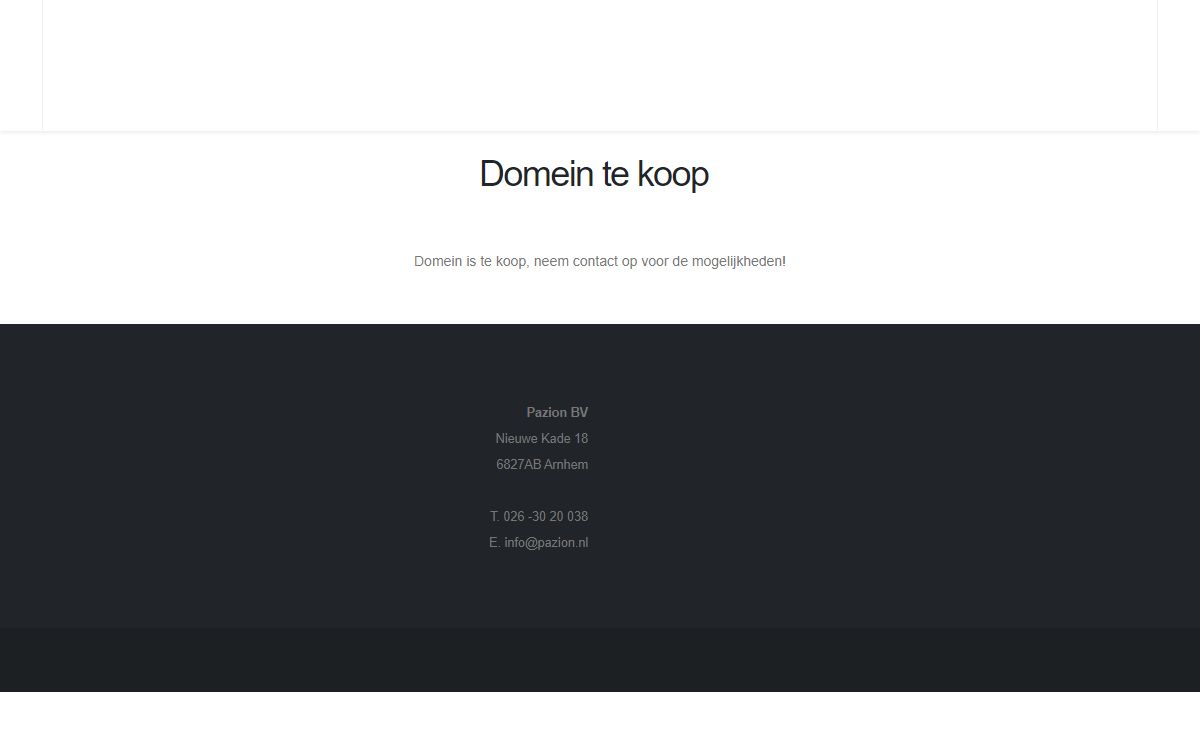 Domeinen te koop | Orderverwerking en orderbeheer