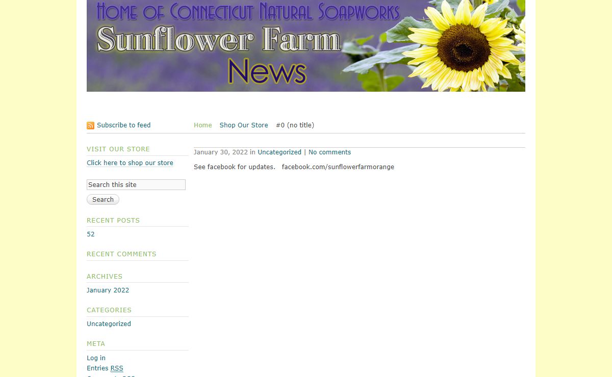 Sunflower Farm · Just another WordPress site