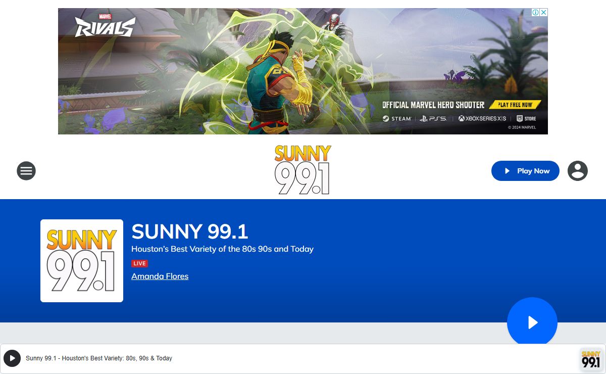 SUNNY 99.1 - Houston’s Best Variety of the 80s 90s and Today