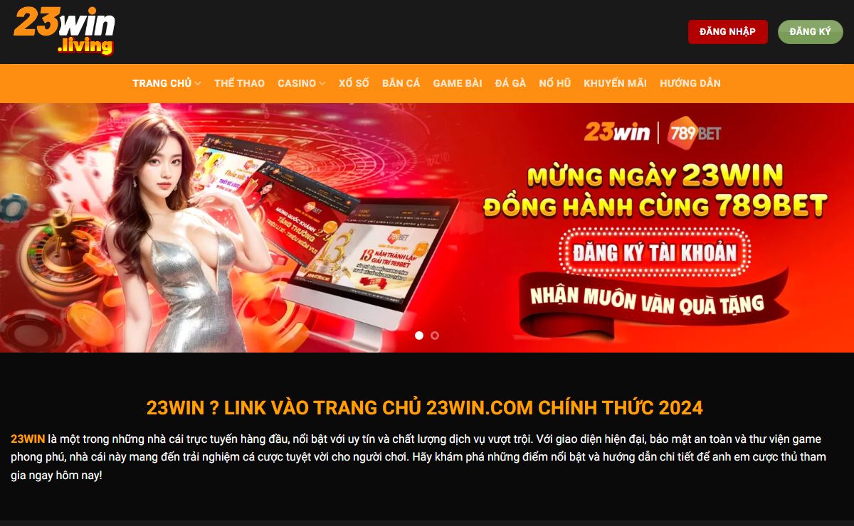 23WIN - Trang Chủ Chính Thức Của 23WIN.COM