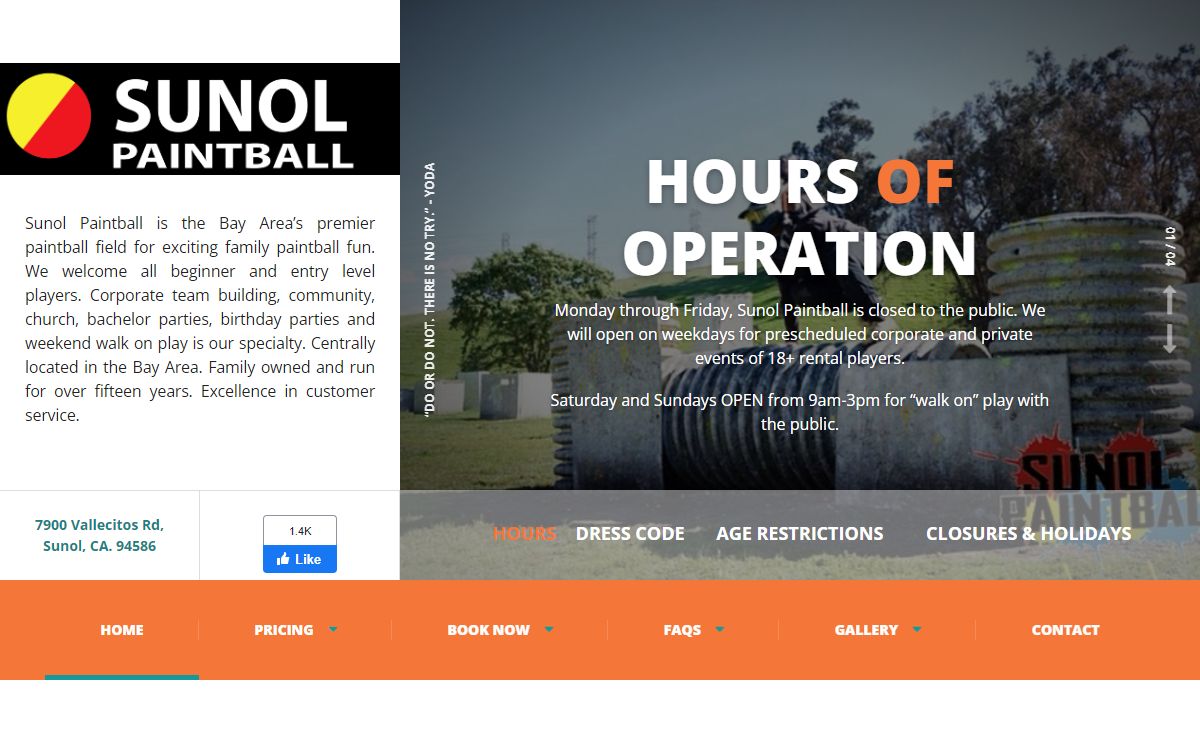 Sunol Paintball – Outdoor Paintball Field