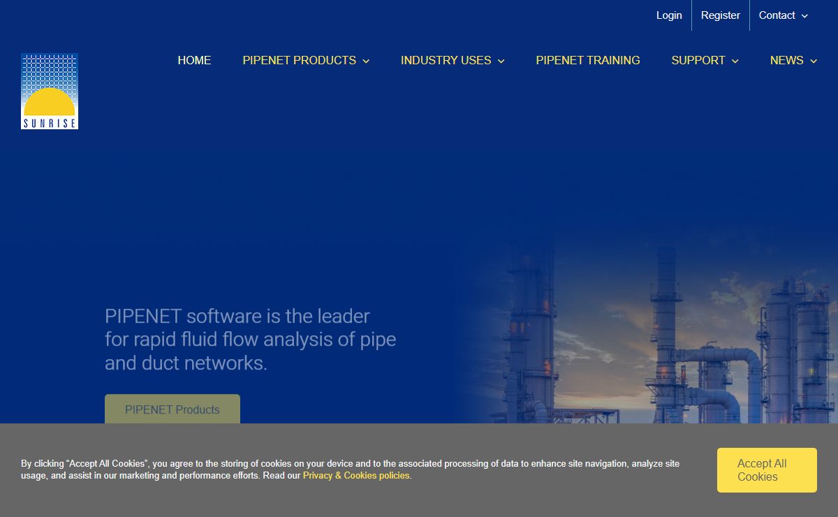 Sunrise Systems Limited - PIPENET software for fluid flow analysis