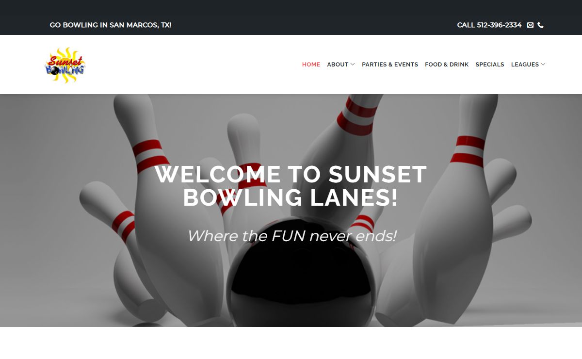 Welcome to Sunset Bowling Lanes - Sunset Bowling Lanes
