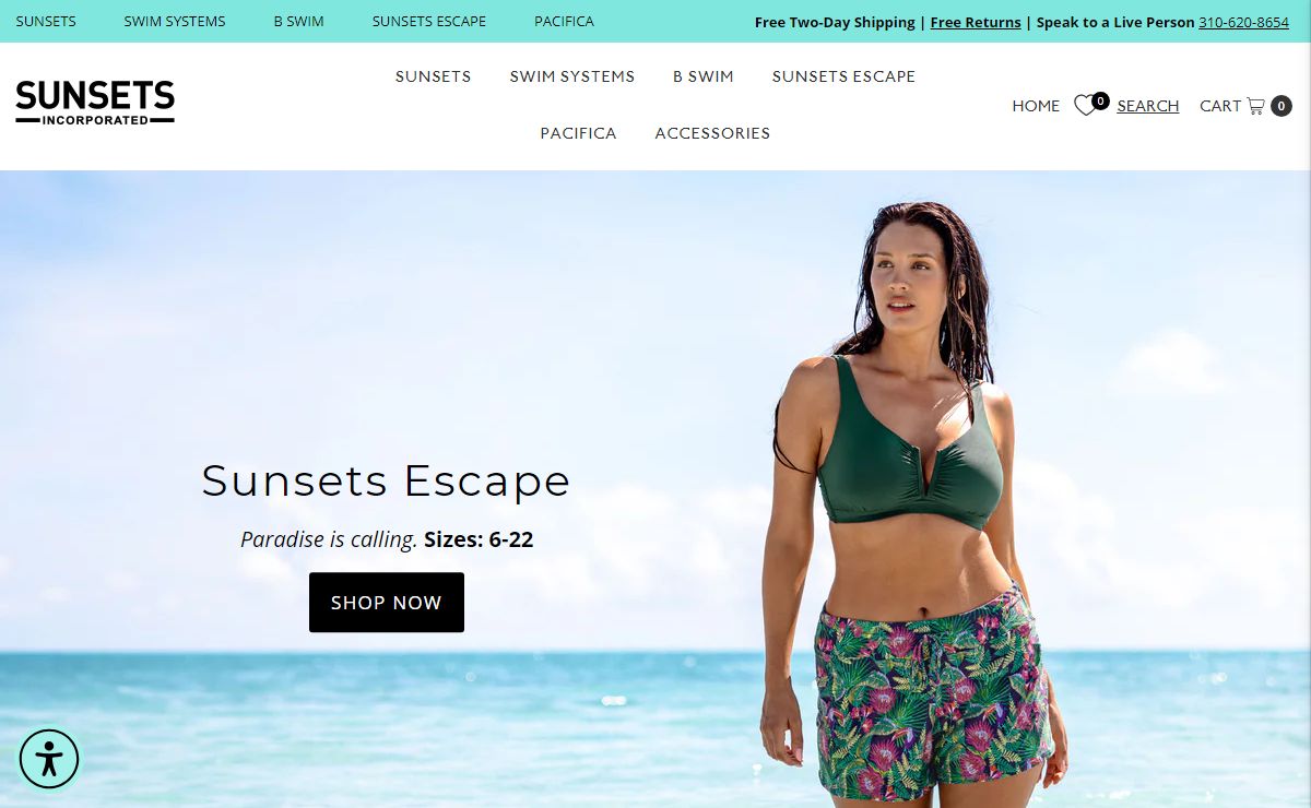 Sunsets Inc: Bikinis & Women's Resort Wear | Supportive Swim Separates – Sunsets Inc.