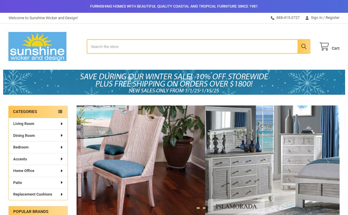 Sunshine Wicker and Design | Coastal and tropical quality furniture