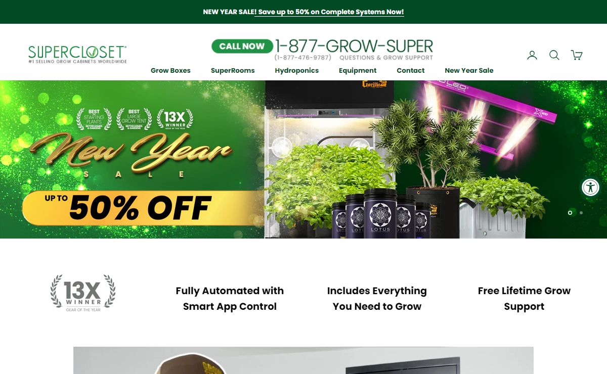 Grow Tent Kits, Grow Box & Cabinet Solutions - SuperCloset