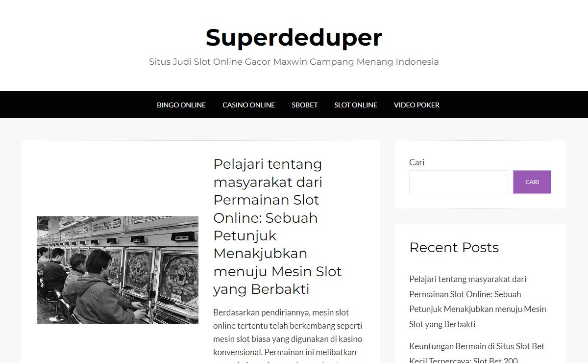 Superdeduper - Situs Judi Slot Online Gacor Maxwin Gampang Menang Indonesia