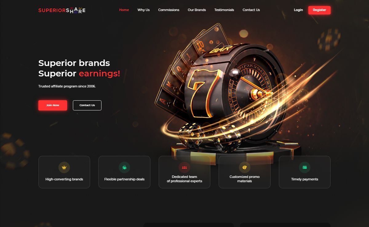 Online Casino Affiliate Program | SuperiorShare