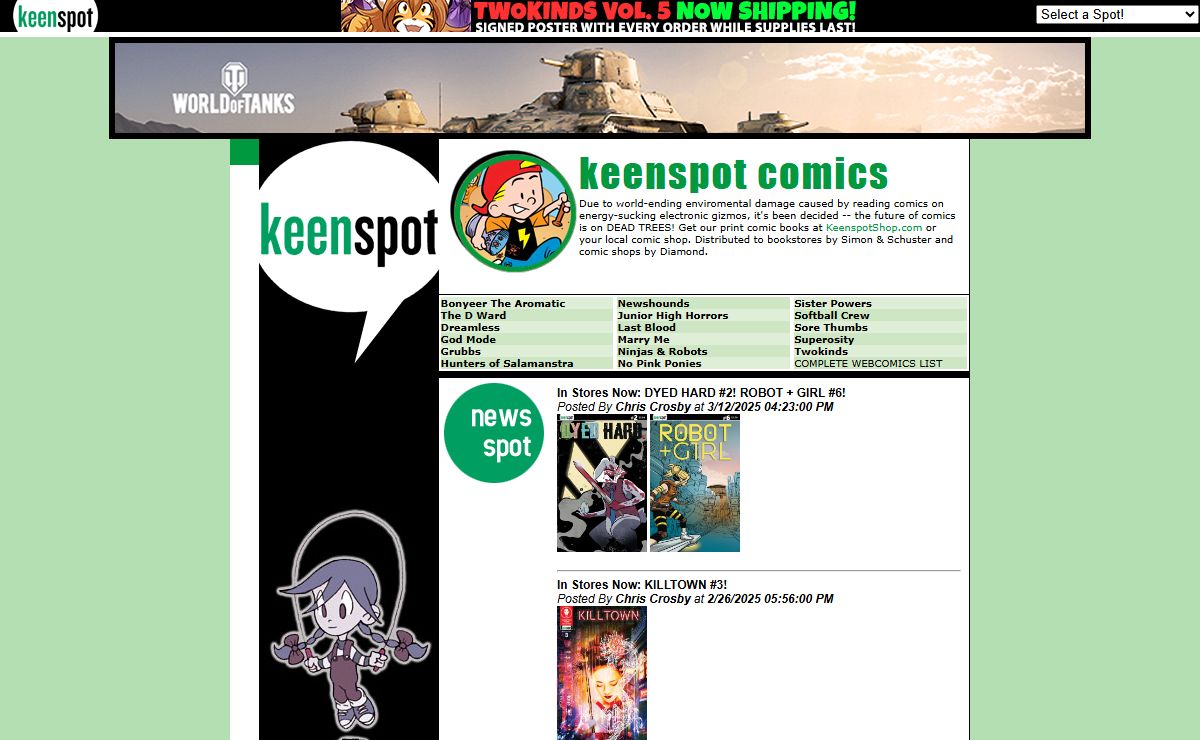 Keenspot: The Spot For Comics