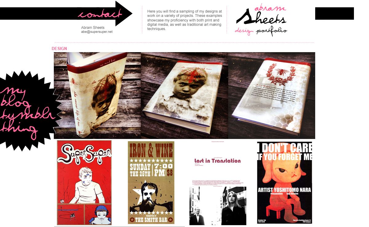 Abram Sheets: PORTFOLIO