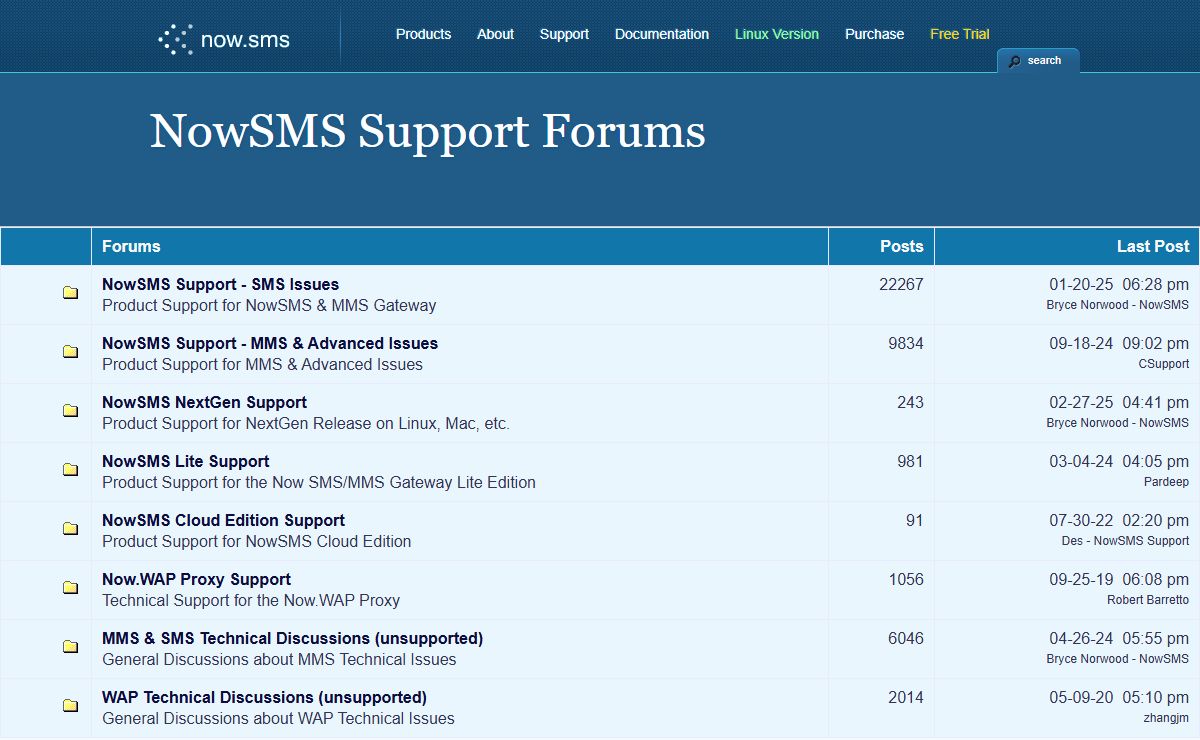 Topics - NowSMS Support Forums