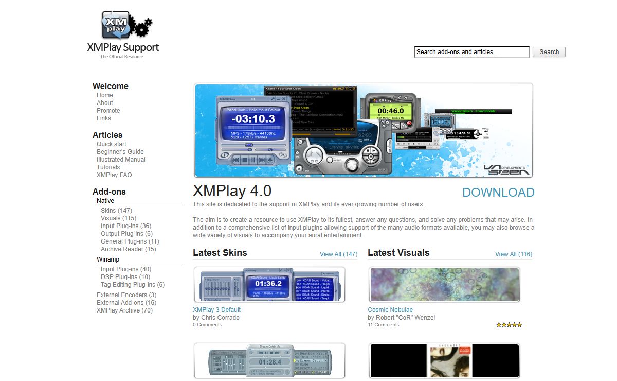 XMPlay Support - Home