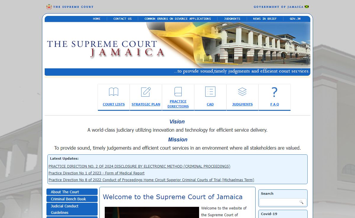 The Supreme Court | Government of Jamaica | Supreme Court