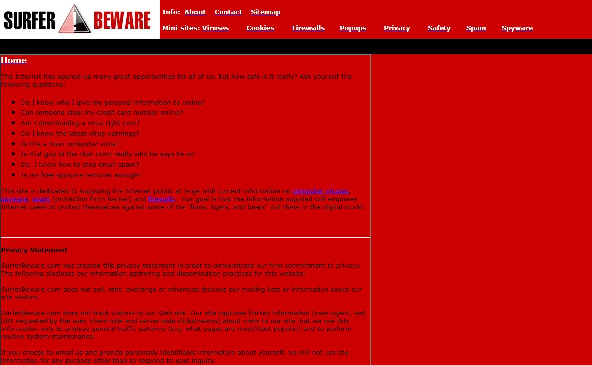 protection from hacker, stop email spam, free spyware remover, delete internet cookie, removing computer virus, hoax computer virus, computer virus warning