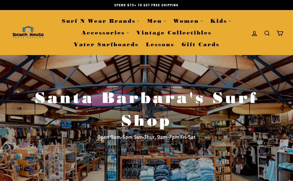 Surf N' Wear Beach House Online - Santa Barbara Surf Shop Online Store
