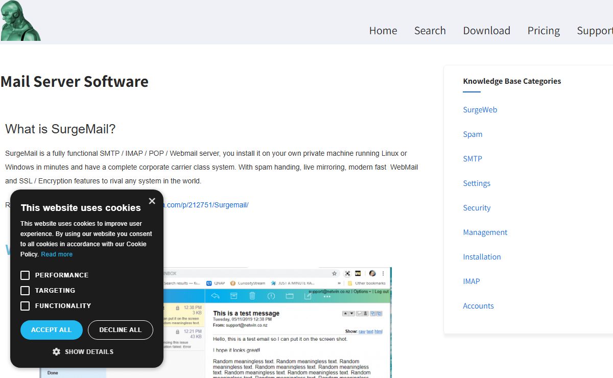Mail Server Software - SurgeMail