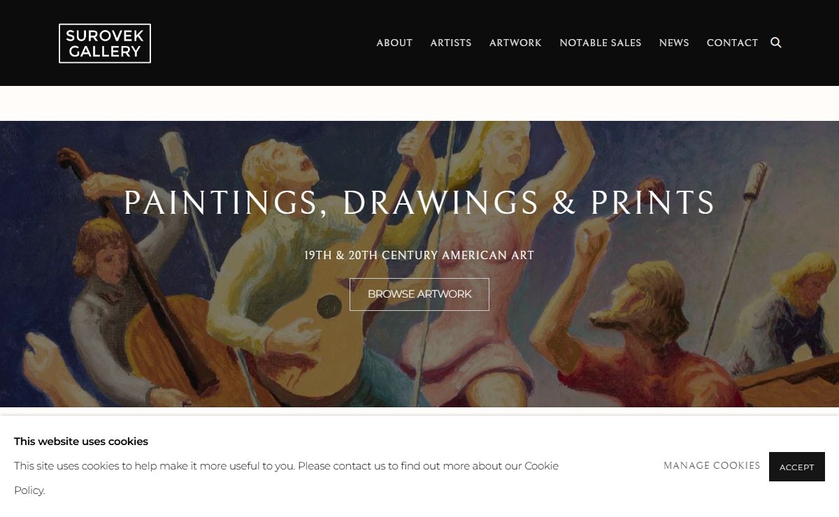 Surovek Gallery | American Art | Paintings, Drawings, Watercolors & Prints