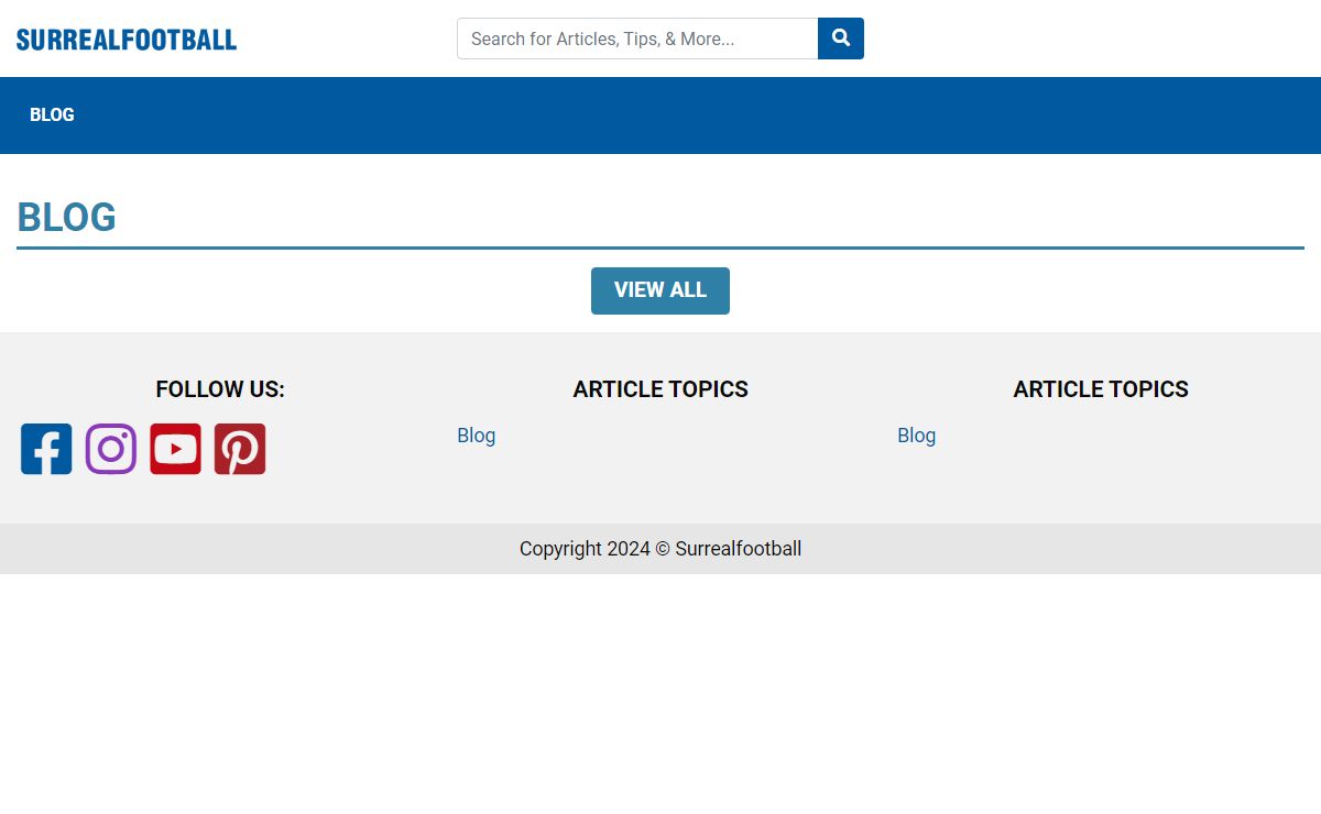Surrealfootball - Just another WordPress site