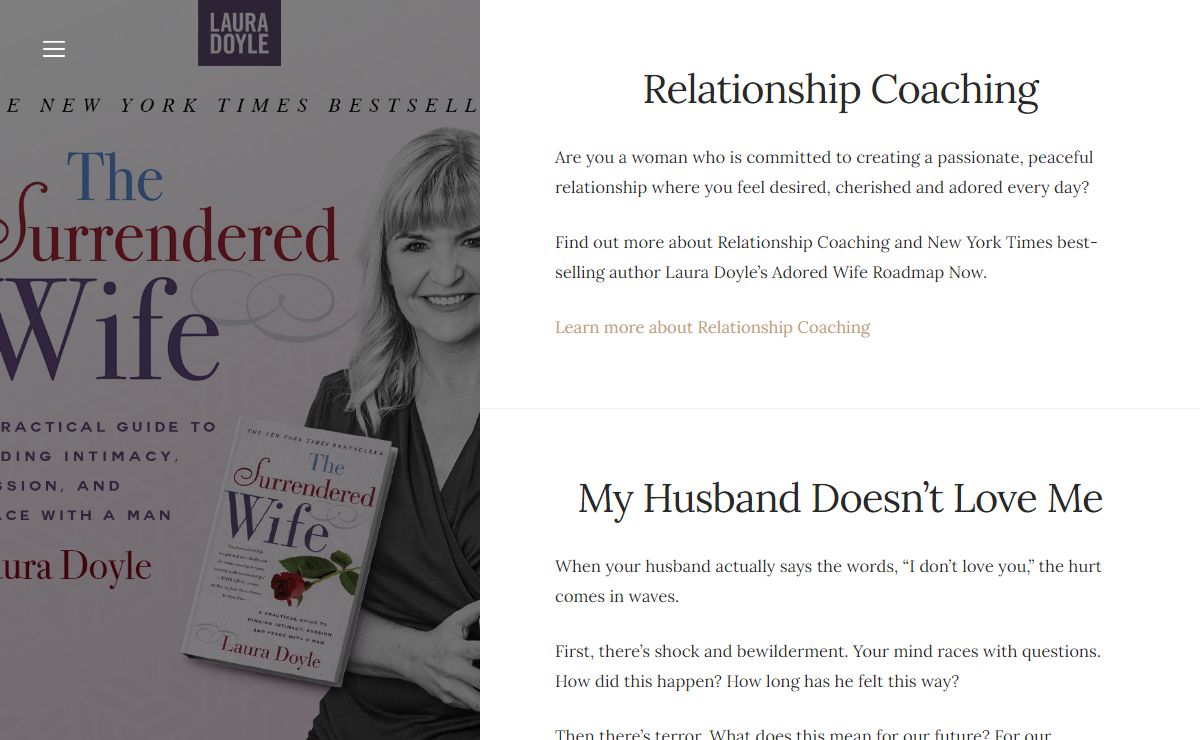 New York Times Best-Selling Relationship Book by Laura Doyle