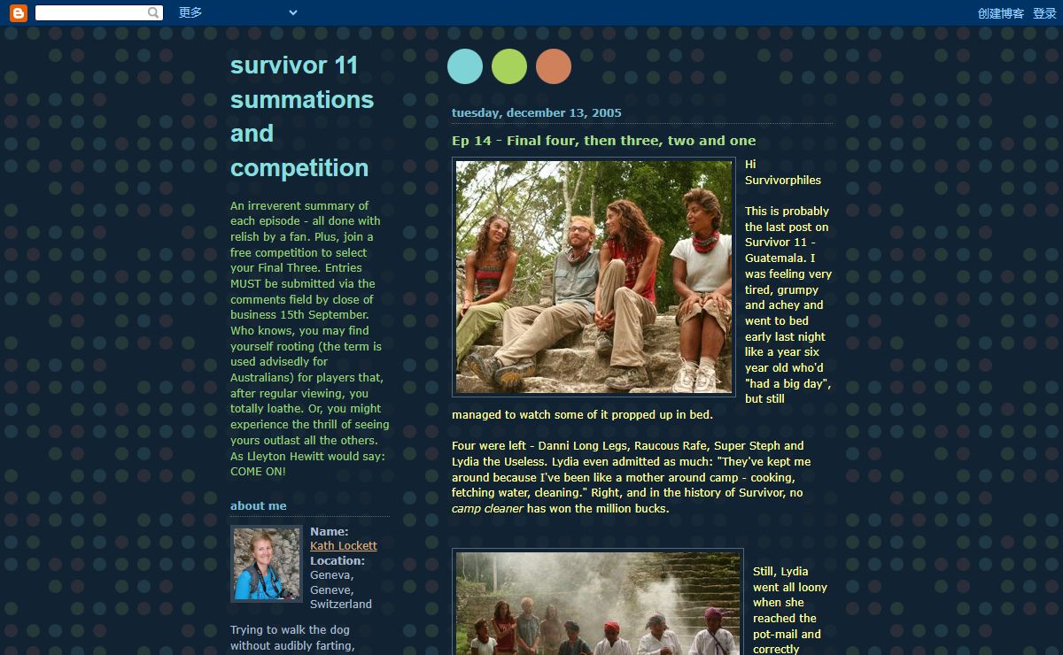 Survivor 11 Summations and Competition