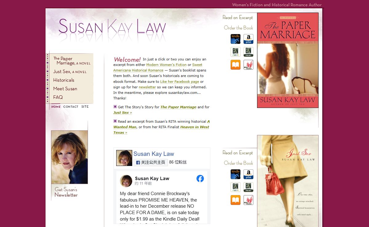 Susan Kay Law | Women's Fiction & Historical Romance Author
