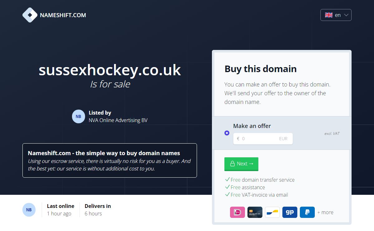 sussexhockey.co.uk is for sale