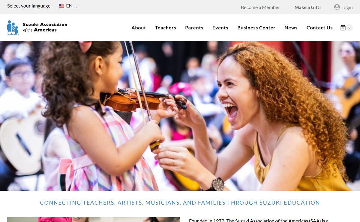 Suzuki Association of the Americas – Supports, guides and promotes Suzuki education in North and South America.