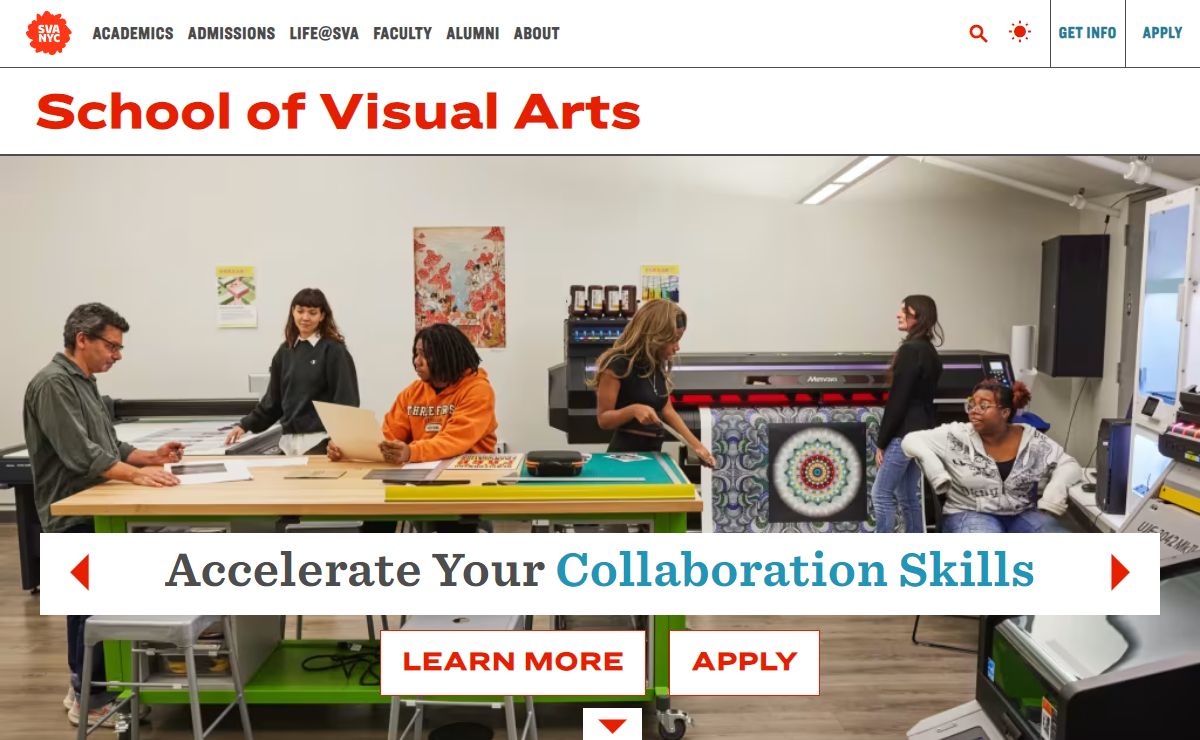 School of Visual Arts | Art College in New York City | BFA, MFA, MA, MPS and Continuing Education