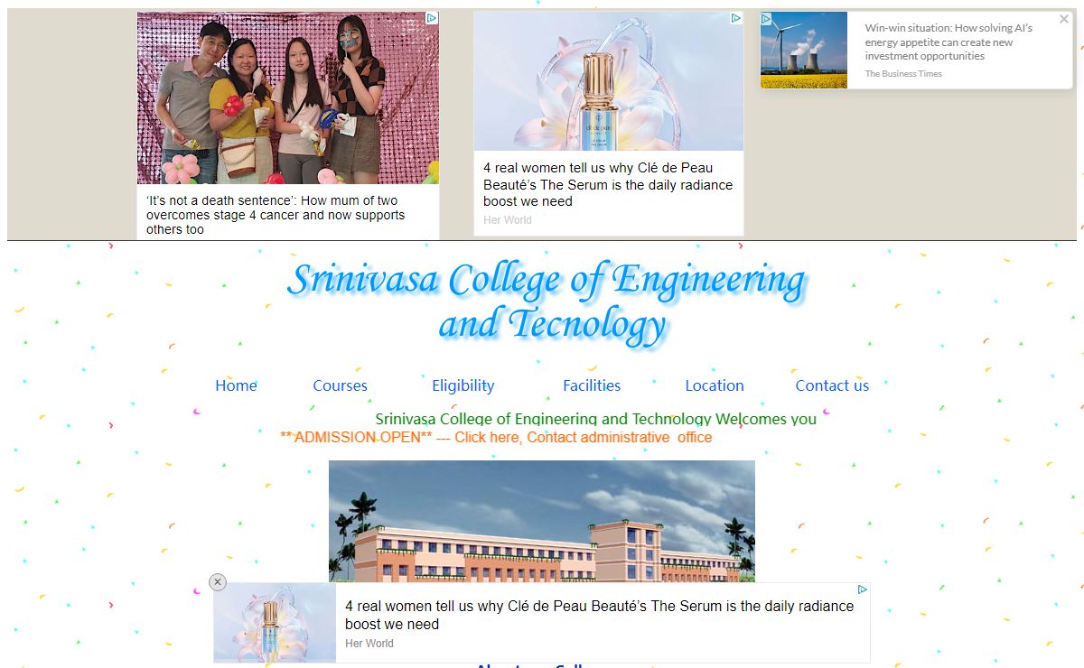 Srinivasa college of engineerig and technology